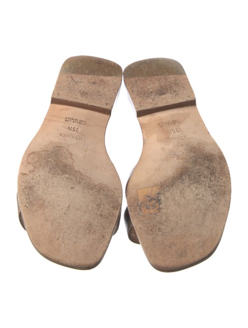 Hermès Oran Leather Slides