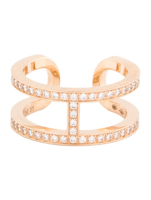 Hermès 18K Diamond Ever Chaine D'ancre Ring, Medium Model