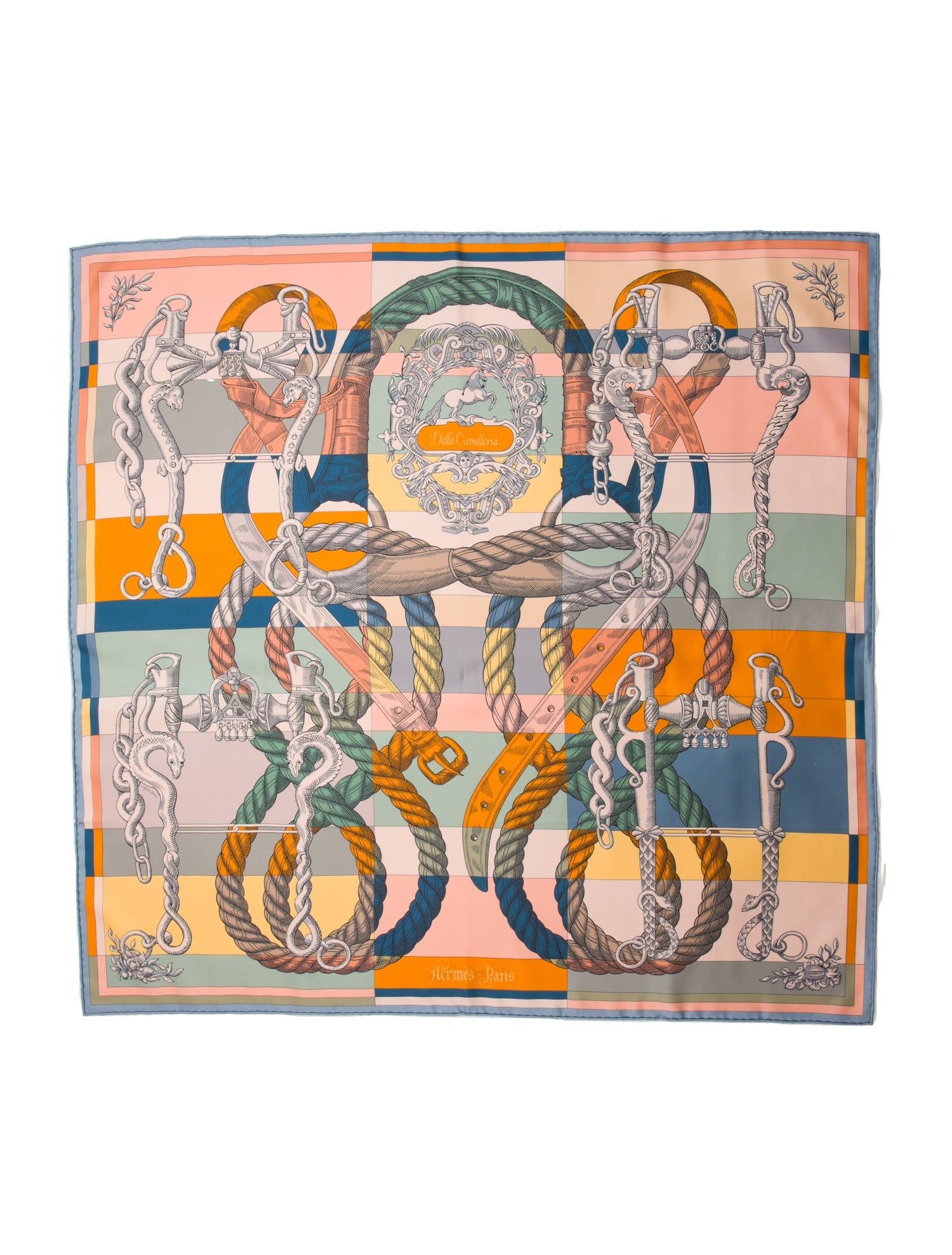 Hermès Della Cavalleria Double Face Silk Scarf w/ Tags