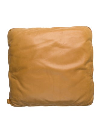 Hermès Leather Throw Pillow