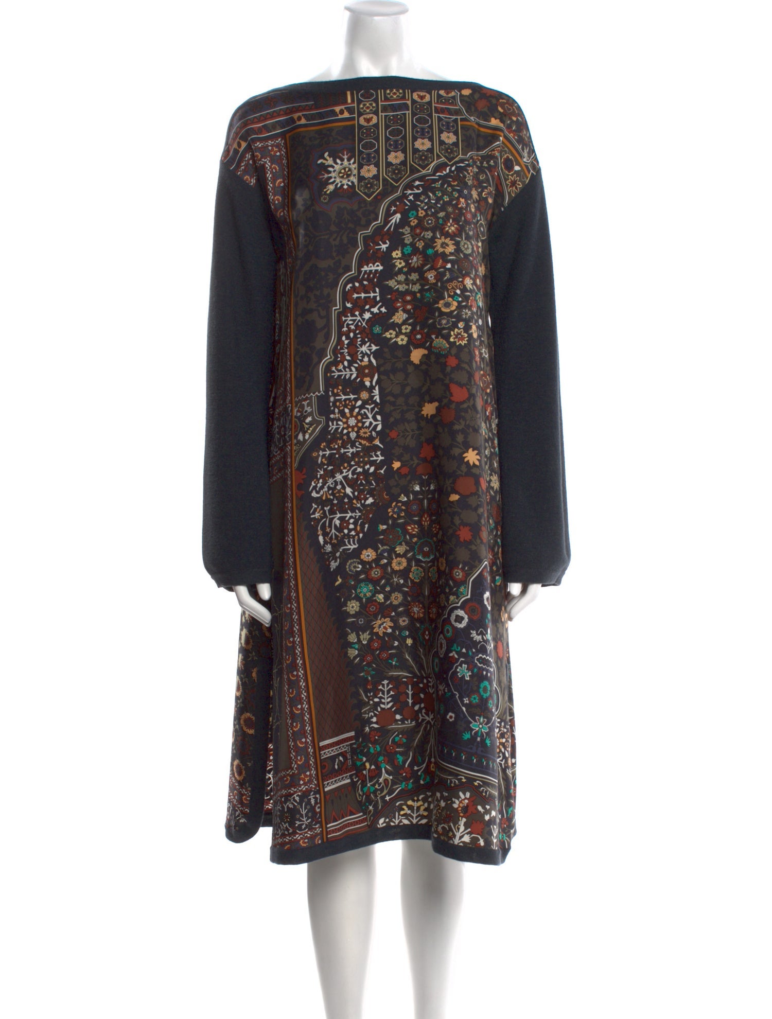 Hermès Silk Midi Length Dress