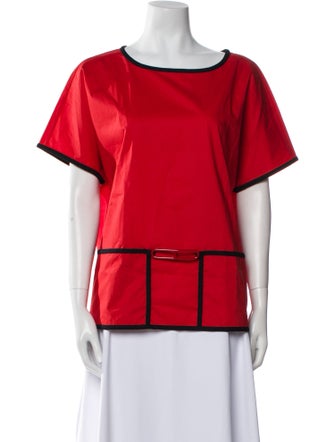 Hermès Bateau Neckline Short Sleeve T-Shirt
