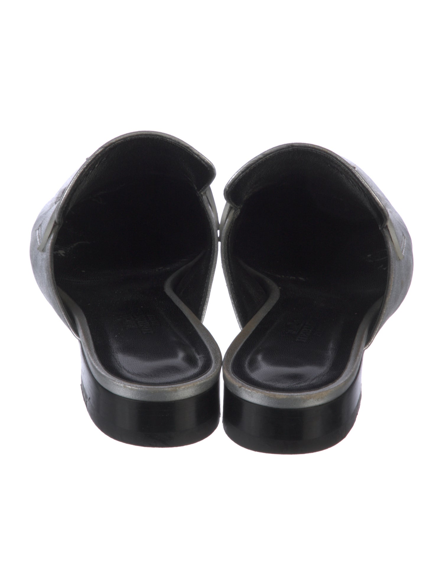 Hermès Trocadero H Logo Mules