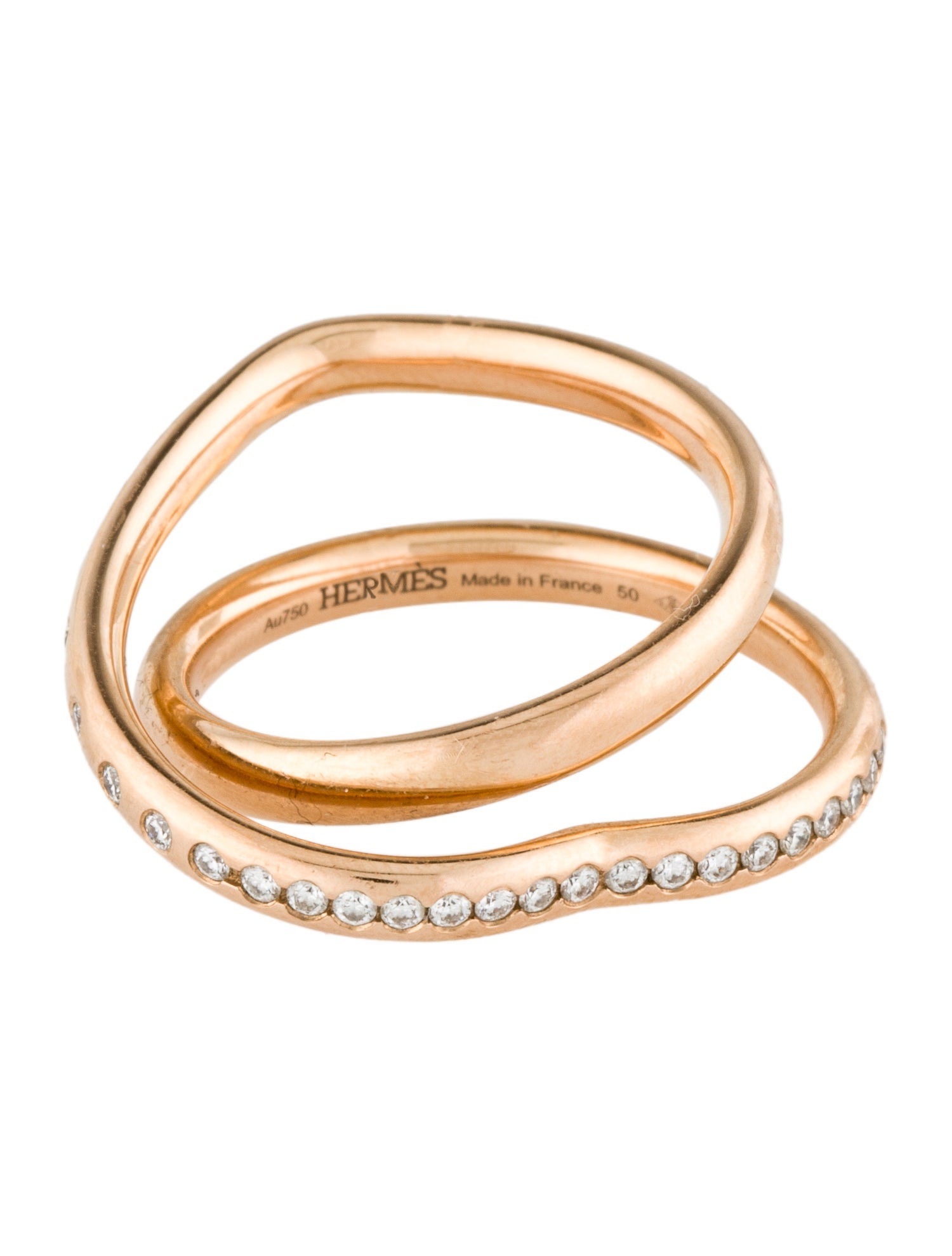 Hermès 18K Diamond Vertige Coeur Ring