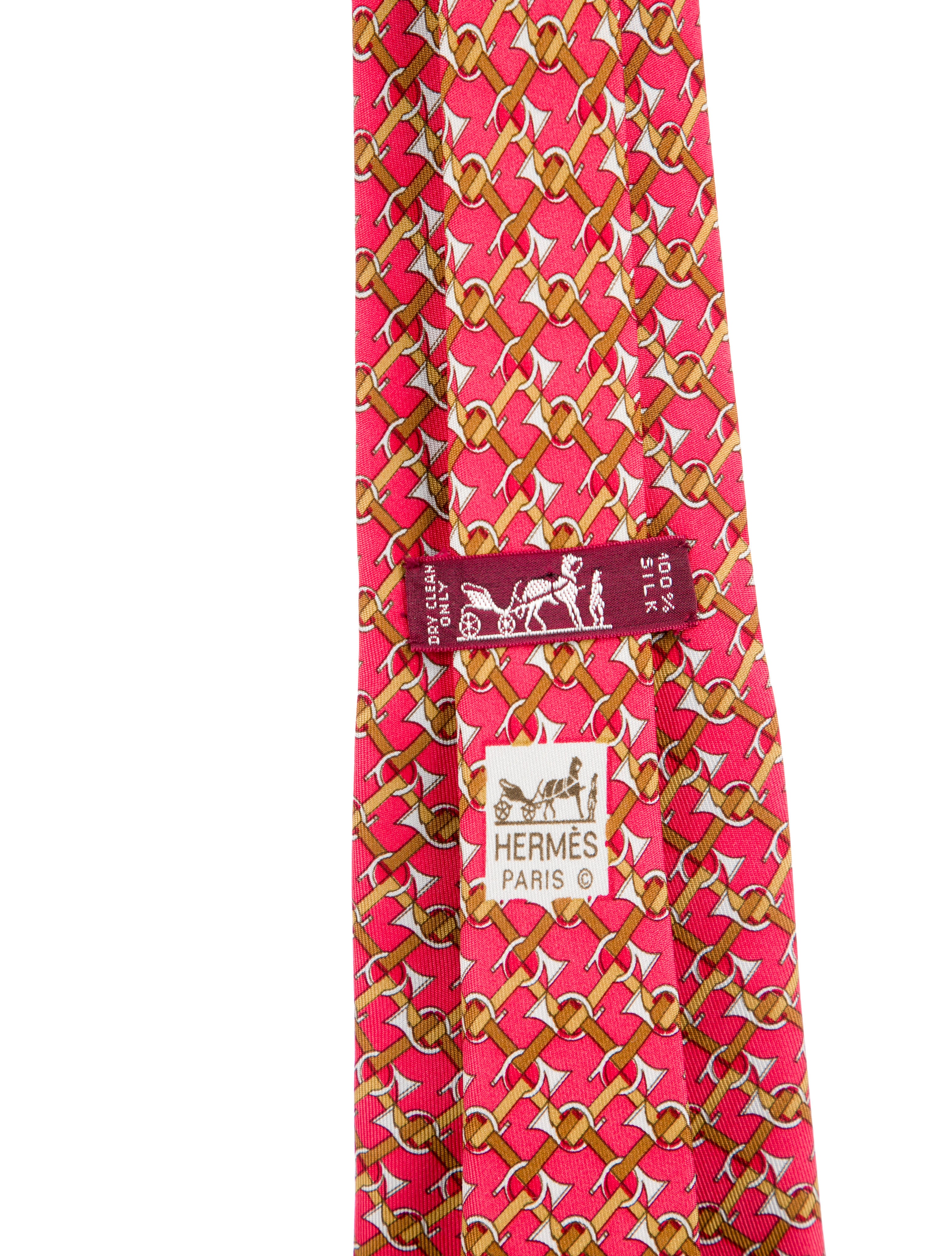 Hermès Silk Printed Tie