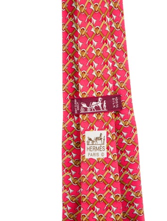 Hermès Silk Printed Tie