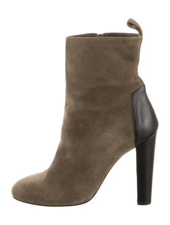 Hermès Suede Leather Trim Embellishment Boots