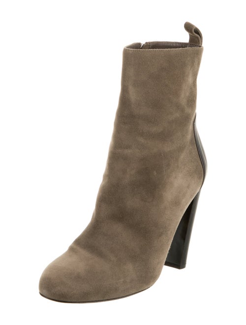 Hermès Suede Leather Trim Embellishment Boots