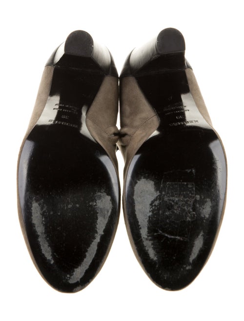 Hermès Suede Leather Trim Embellishment Boots