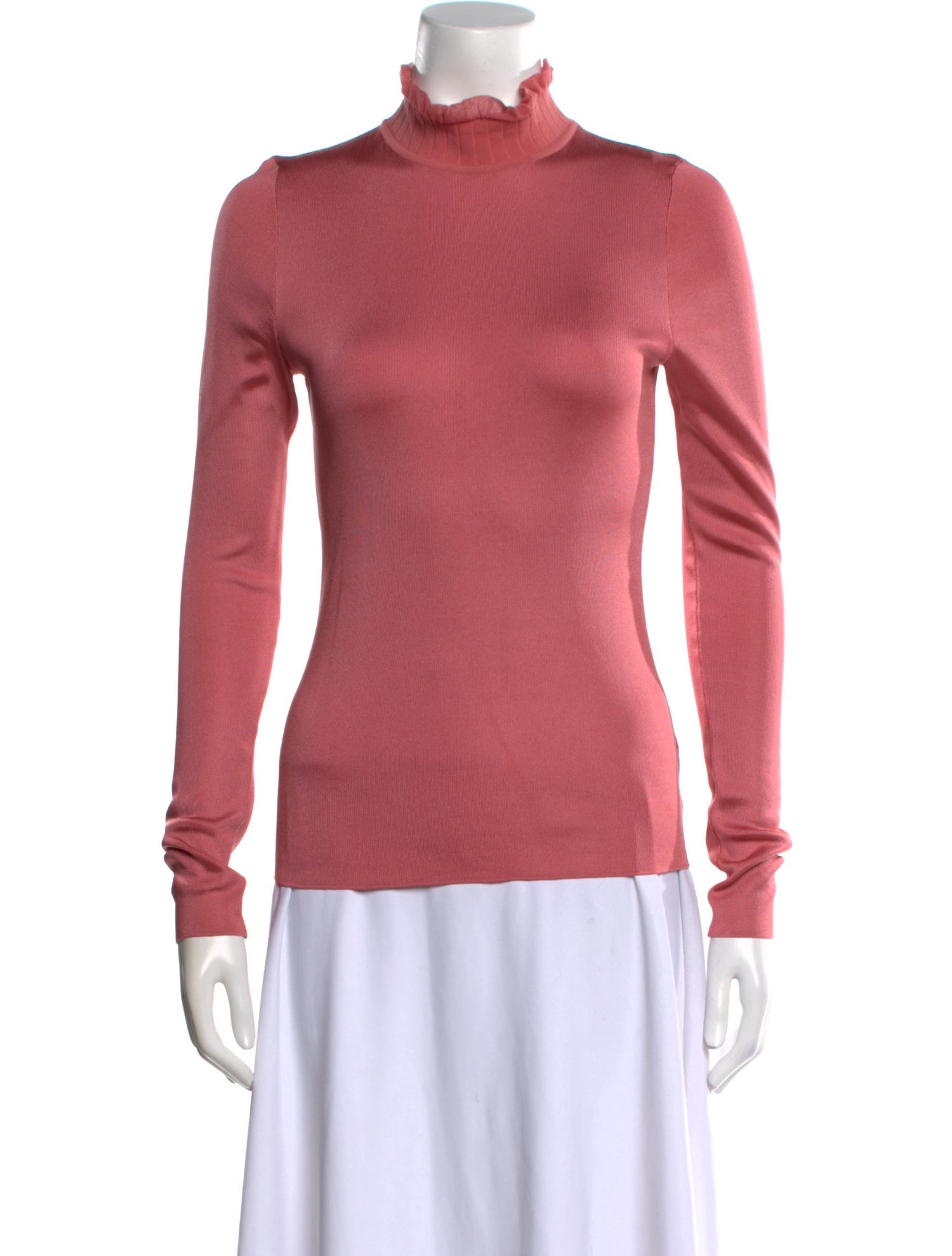 Hermès Silk Turtleneck Top