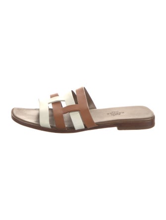 Hermès Amore Leather Slides