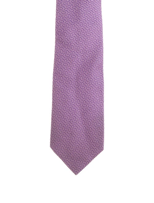 Hermès Patterned Silk Tie