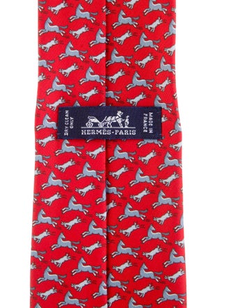 Hermès Patterned Silk Tie