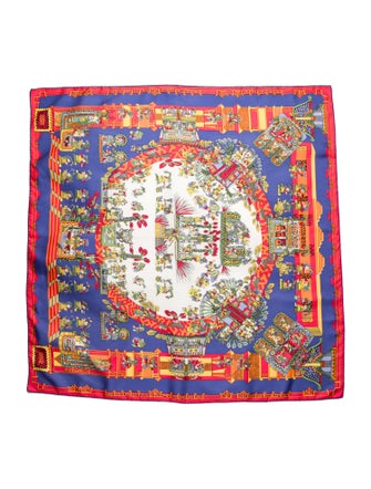 Hermès Astres et Soleils Silk Scarf