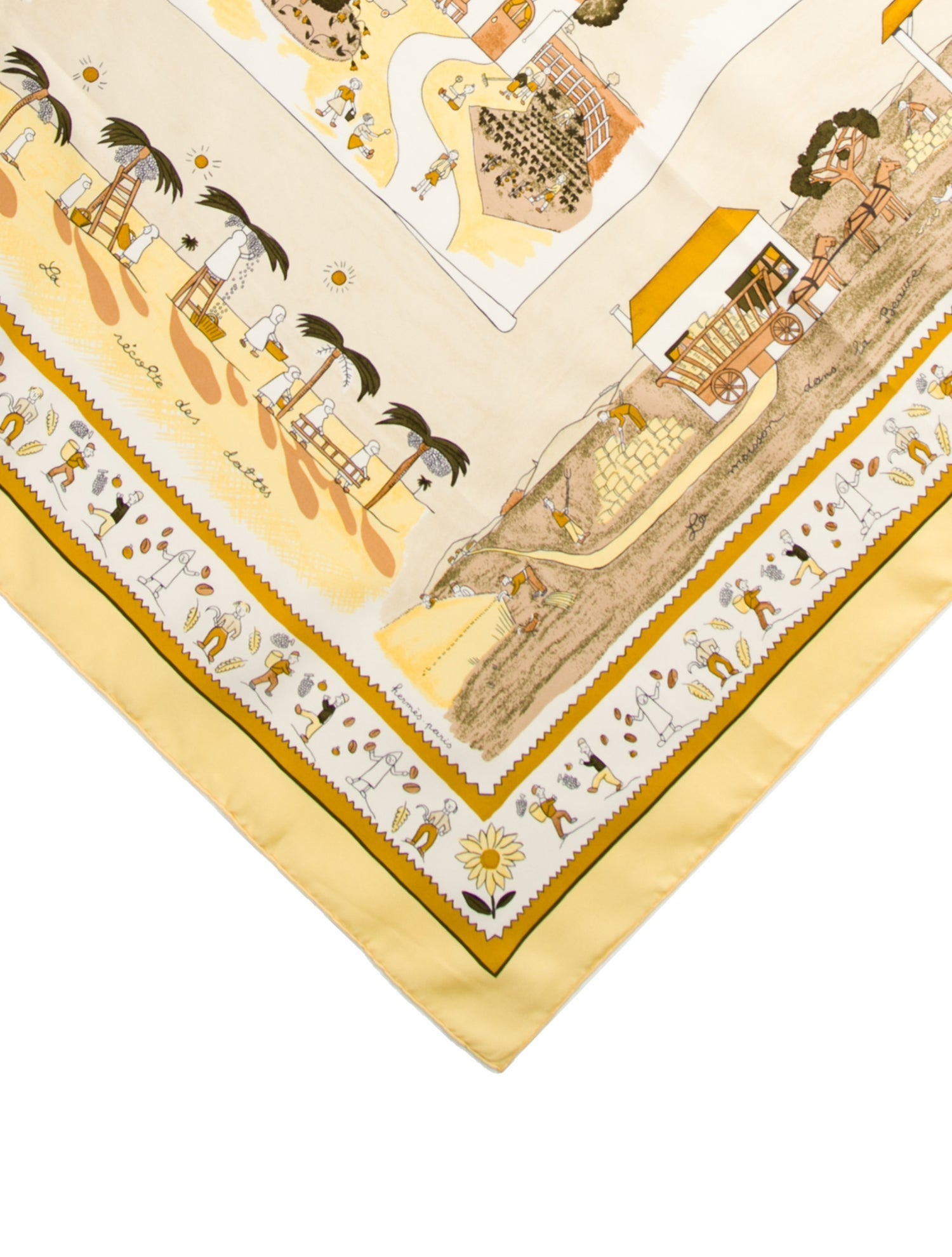 Hermès Retour A La Terre Silk Scarf