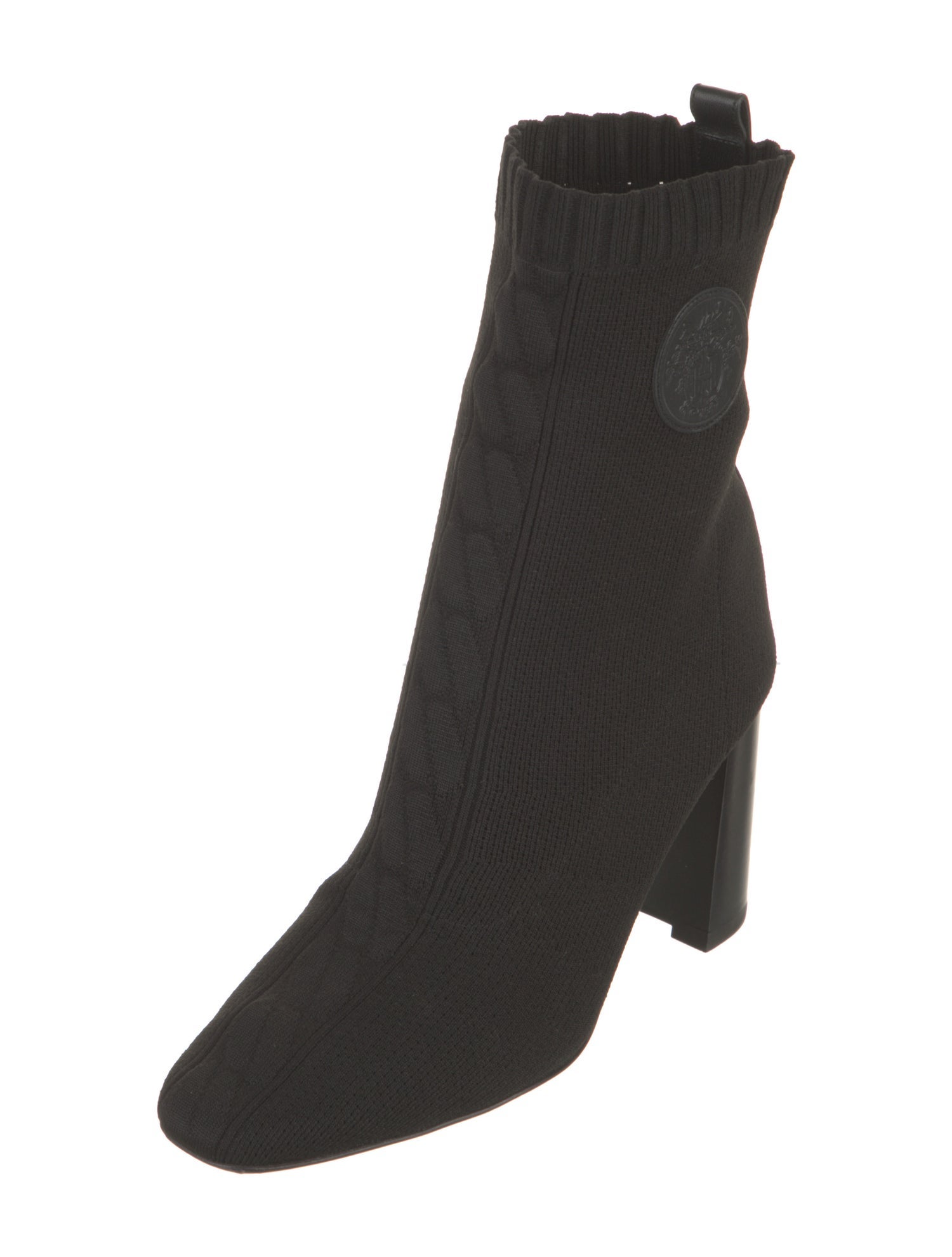 Hermès Volver 60 Leather Trim Embellishment Sock Boots