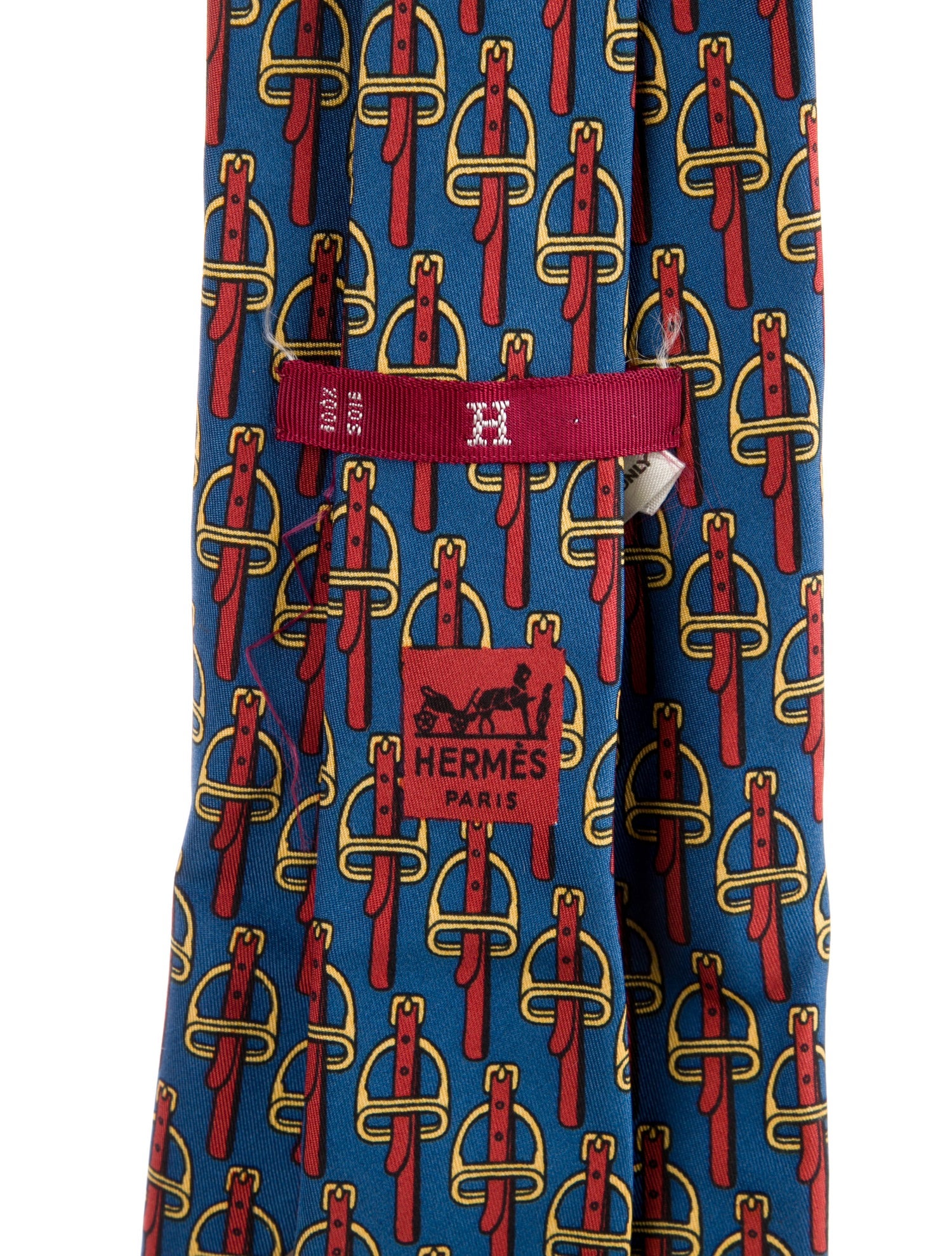 Hermès Silk Printed Tie