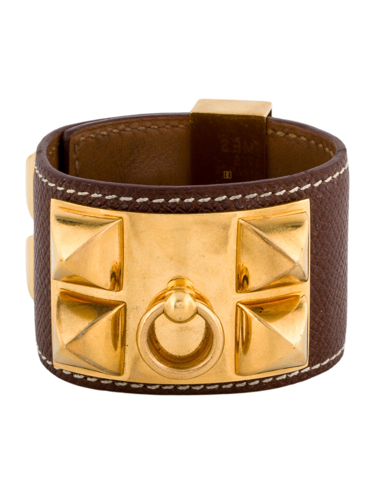 Hermès Leather Collier de Chien Wrap Bracelet