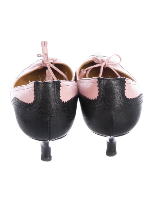 Hermès Leather Colorblock Pattern Slingback Pumps