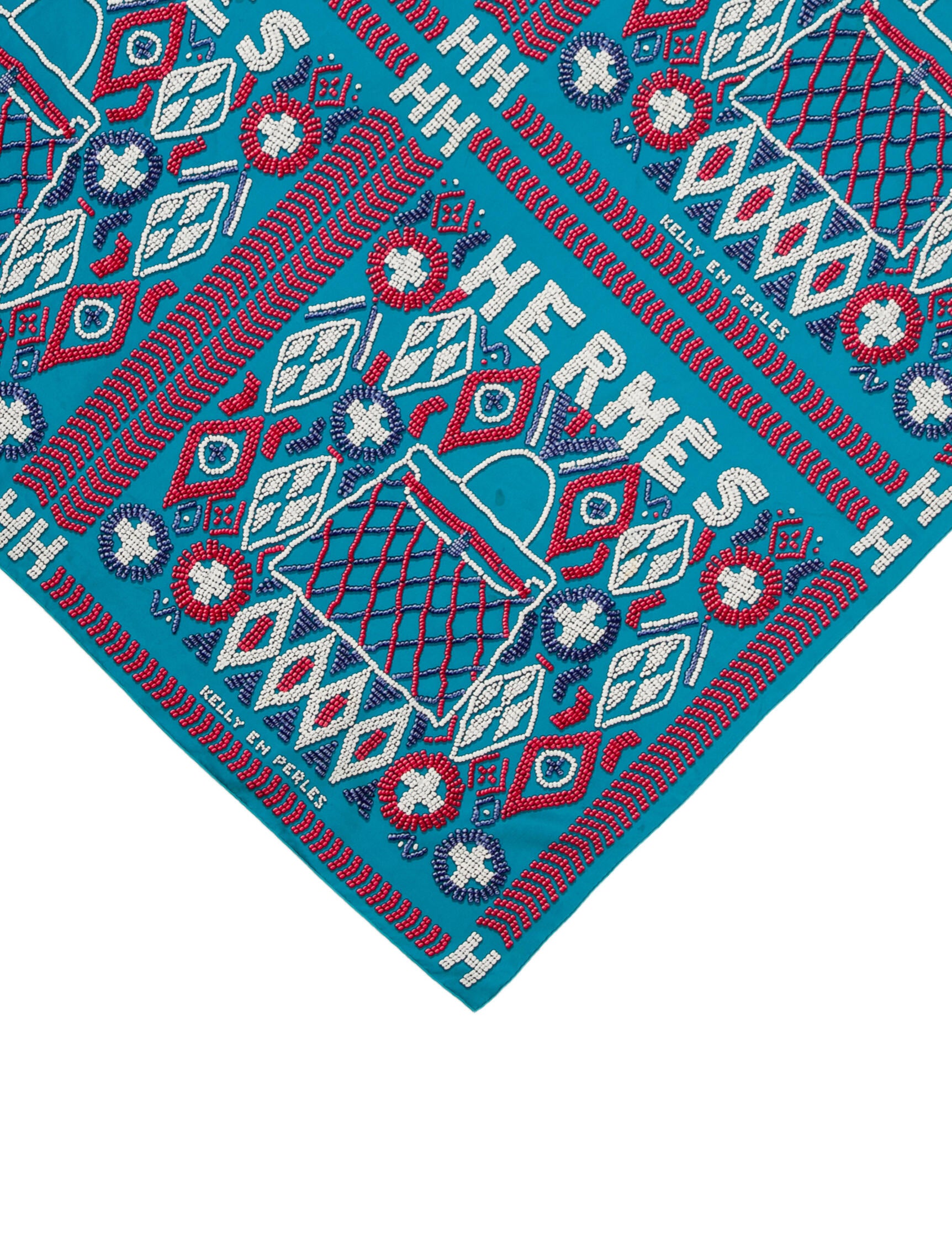 Hermès Kelly En Perles Silk Shawl