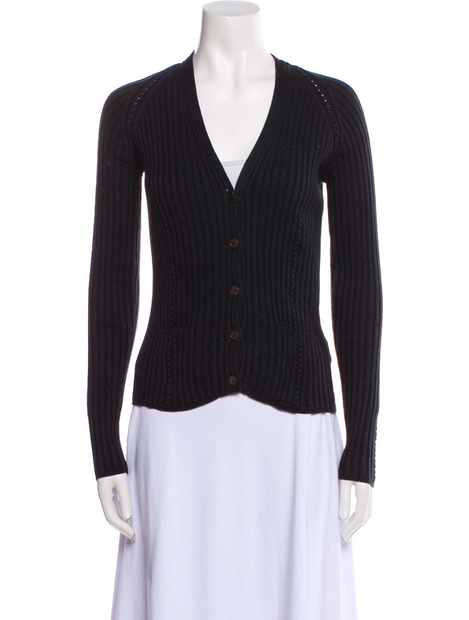 Hermès Vintage V-Neck Sweater