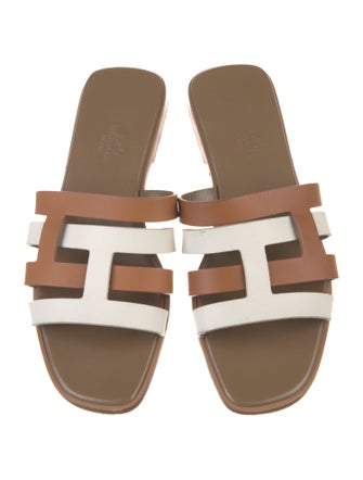 Hermès Amore Leather Slides