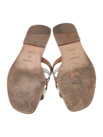 Hermès Amore Leather Slides