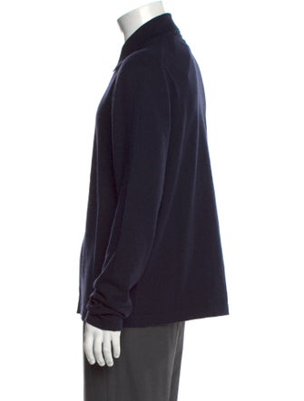 Hermès Wool Mock Neck Cardigan