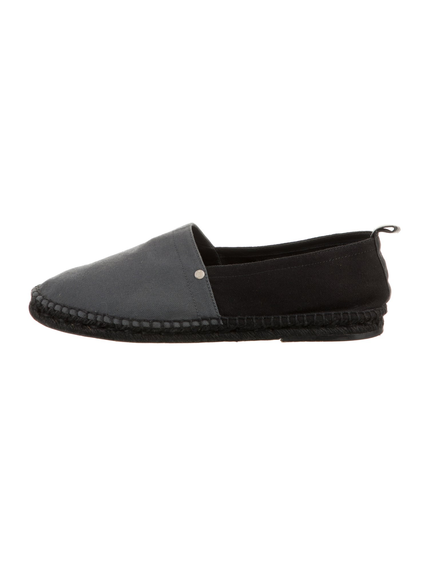 Hermès Canvas Leather Trim Embellishment Espadrilles