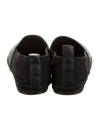 Hermès Canvas Leather Trim Embellishment Espadrilles