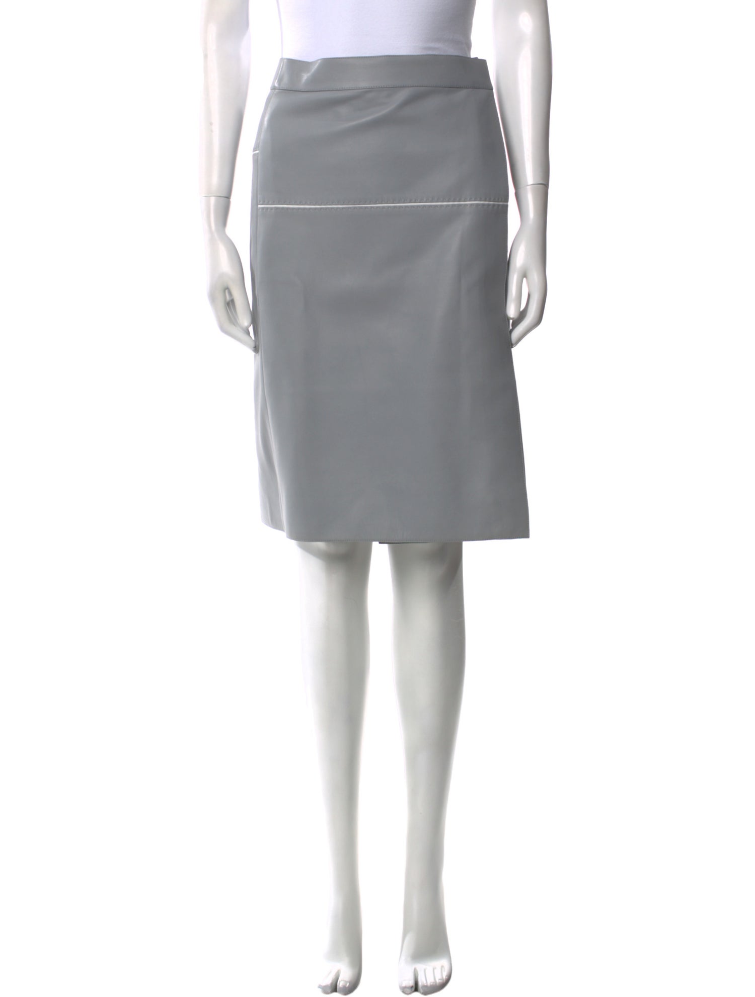 Hermès Lambskin Knee-Length Skirt