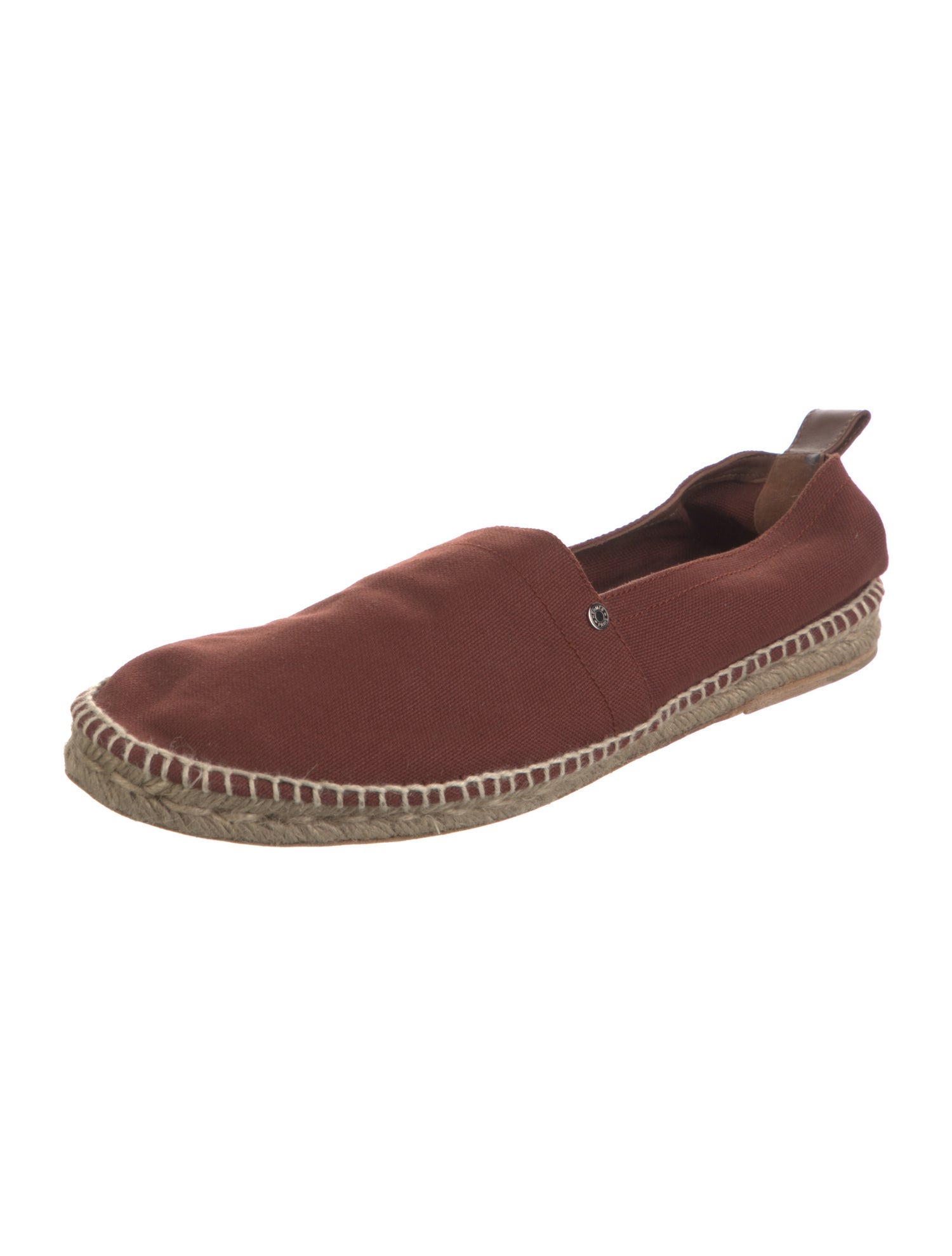 Hermès Canvas Whipstitch Trim Espadrilles