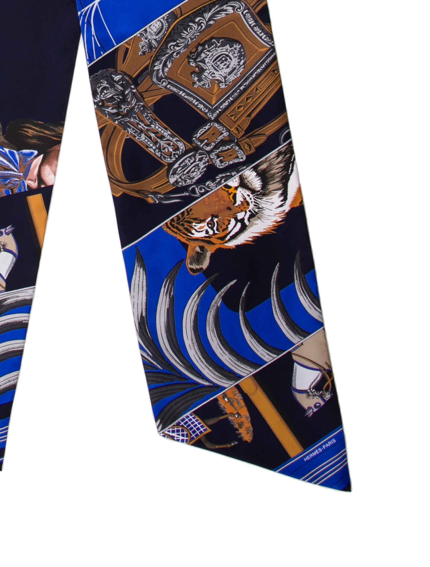 Hermès Carré en Carrés Maxi Silk Twilly Scarf