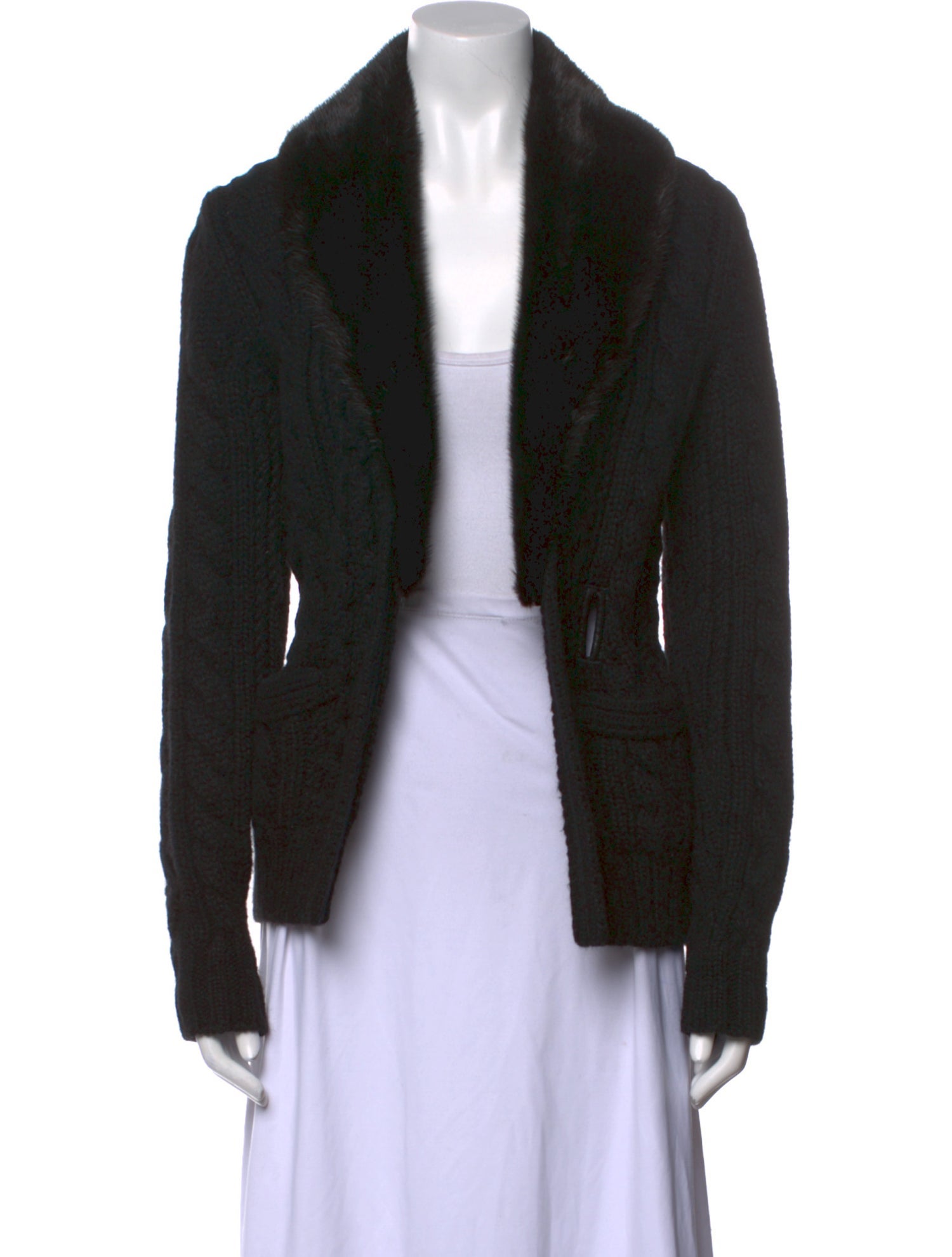 Hermès Cashmere Open Front Sweater