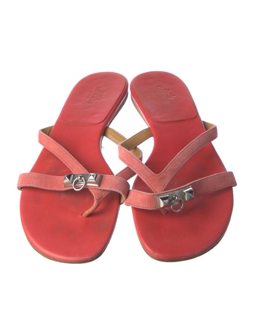 Hermès Corfou Leather Slides