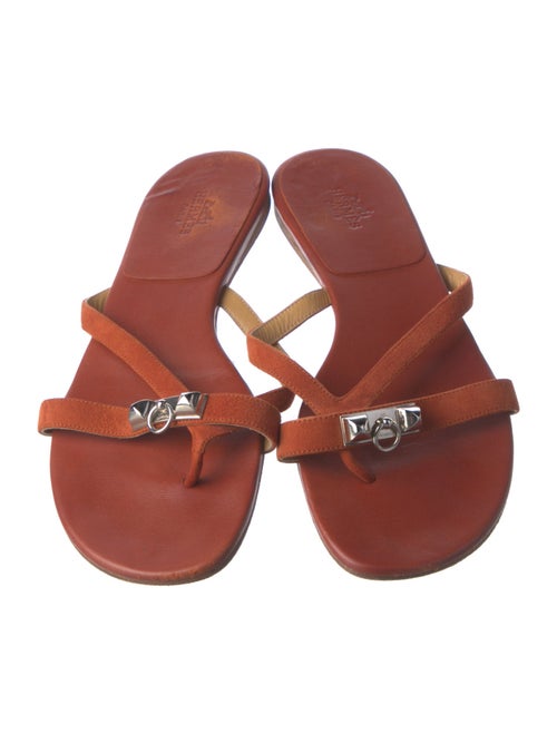 Hermès Corfou Leather Slides