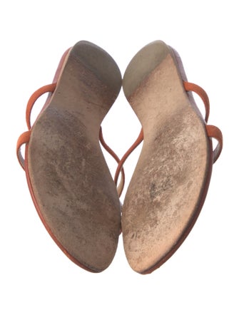 Hermès Corfou Leather Slides