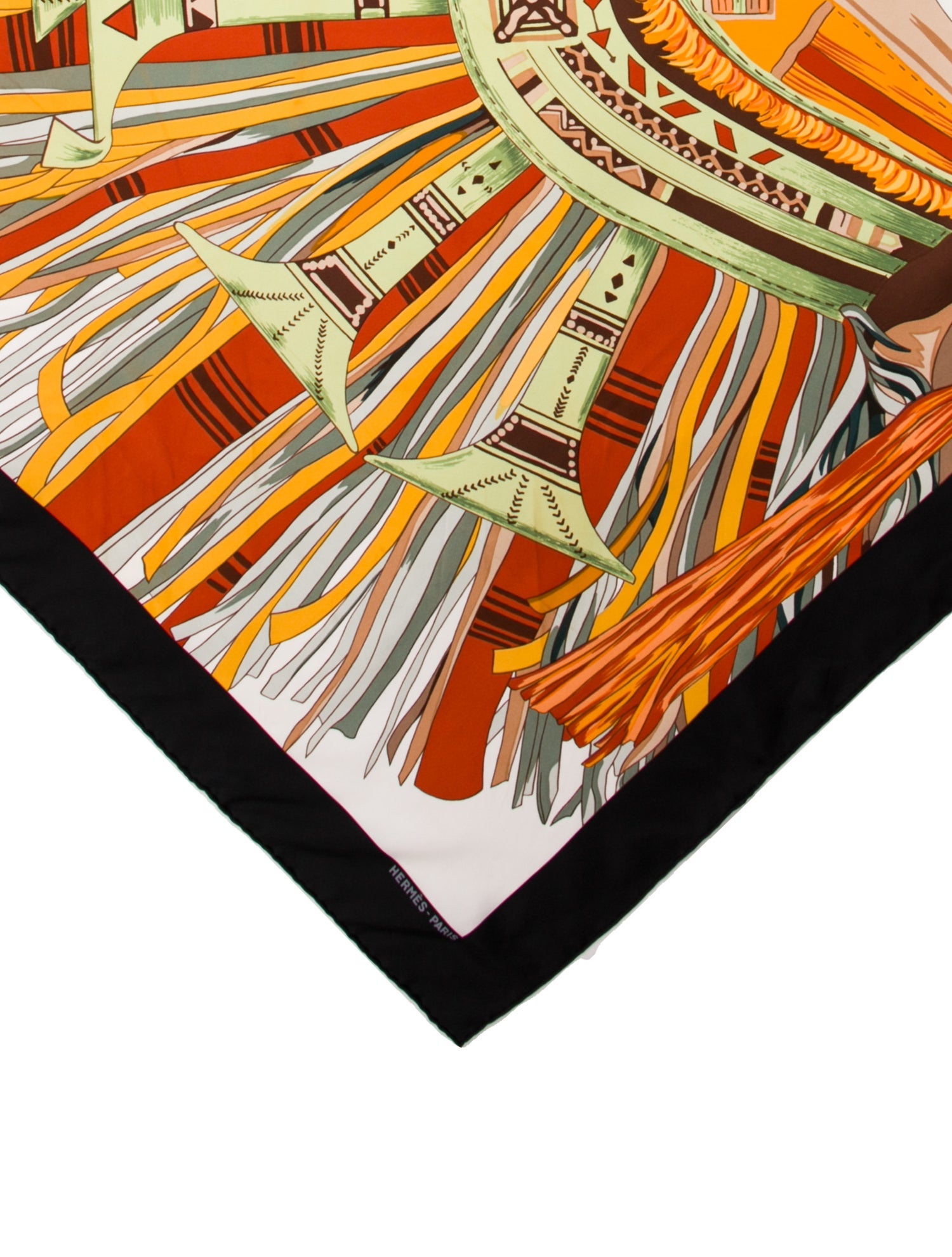 Hermès Cuirs du Desert Détail Silk Scarf