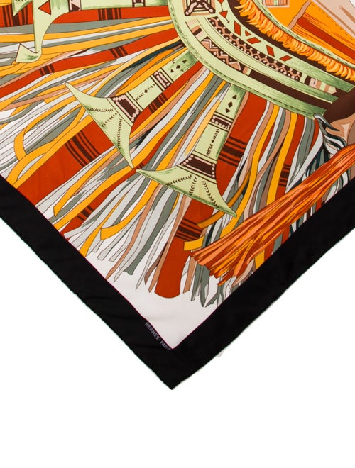 Hermès Cuirs du Desert Détail Silk Scarf