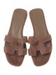 Hermès Oran Leather Slides