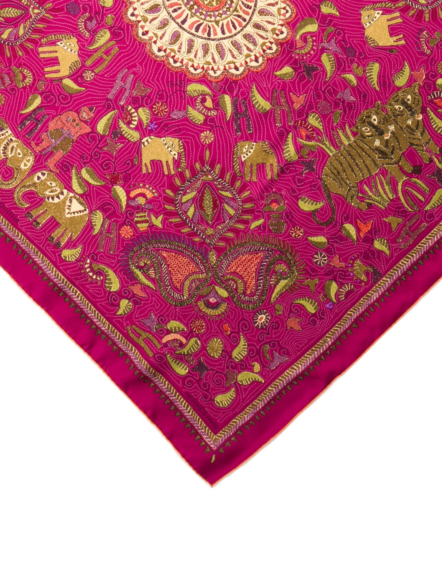 Hermès Carré Kantha Silk Scarf