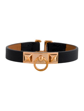 Hermès Leather Rivale Mini Bracelet