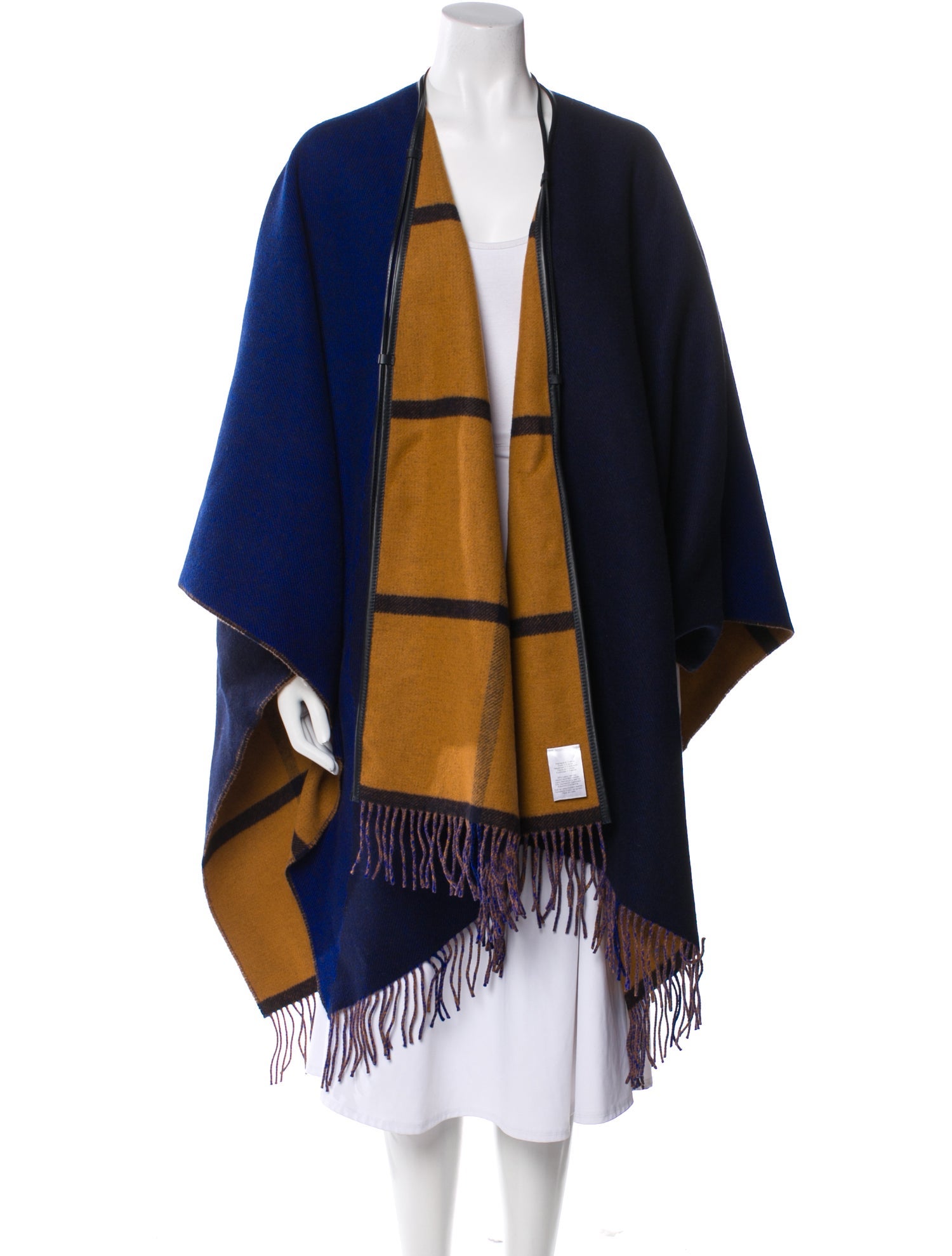 Hermès Rocabar Poncho Merino Wool Sweater