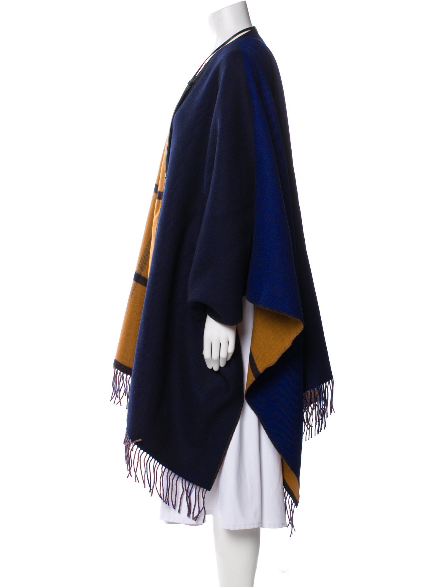 Hermès Rocabar Poncho Merino Wool Sweater