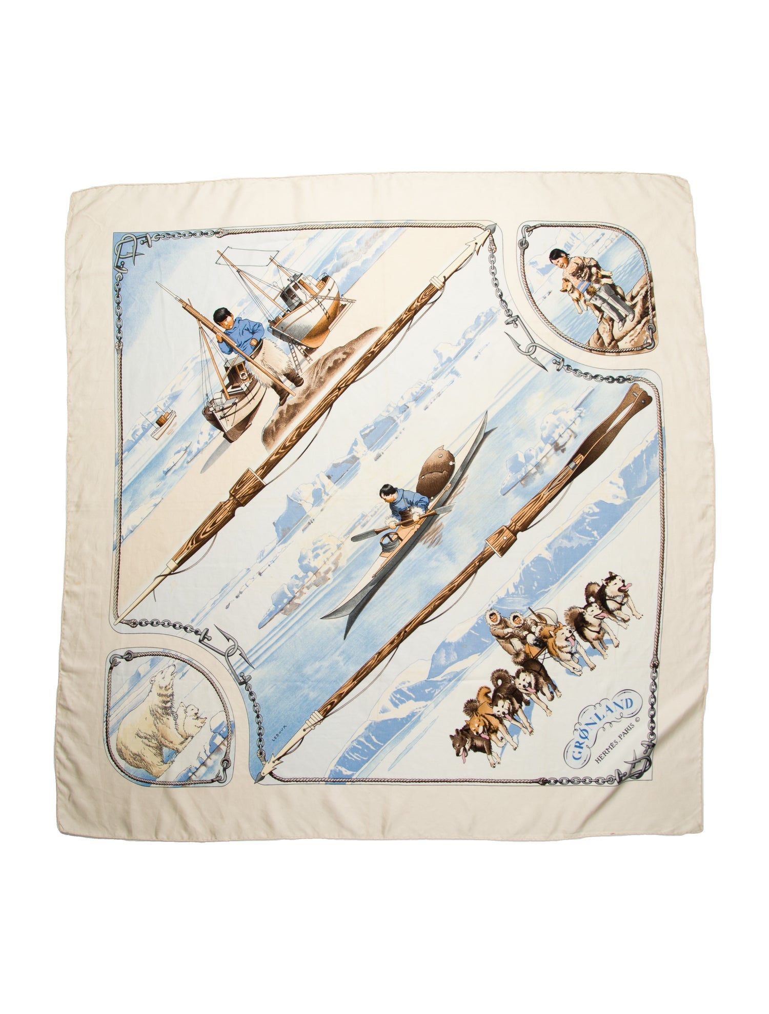 Hermès Gronland Silk Scarf