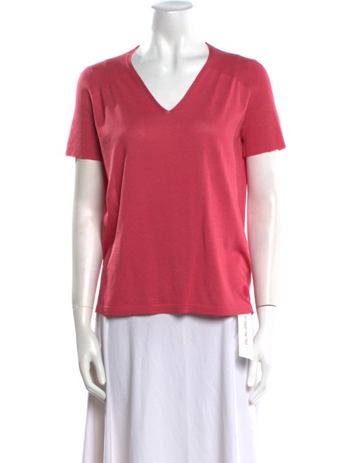 Hermès Silk V-Neck T-Shirt