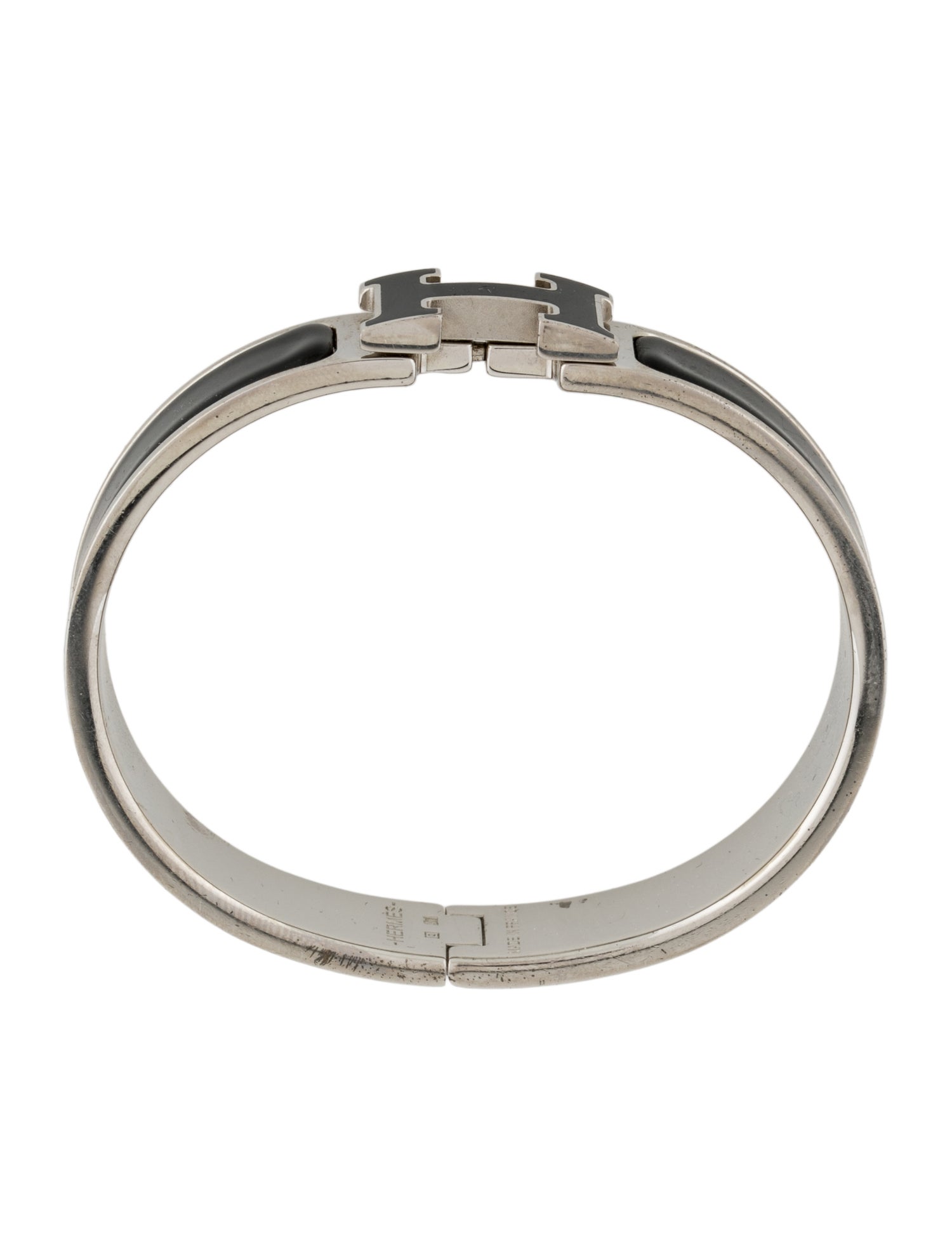 Hermès Clic H w/ Enamel at Turnlock Bracelet