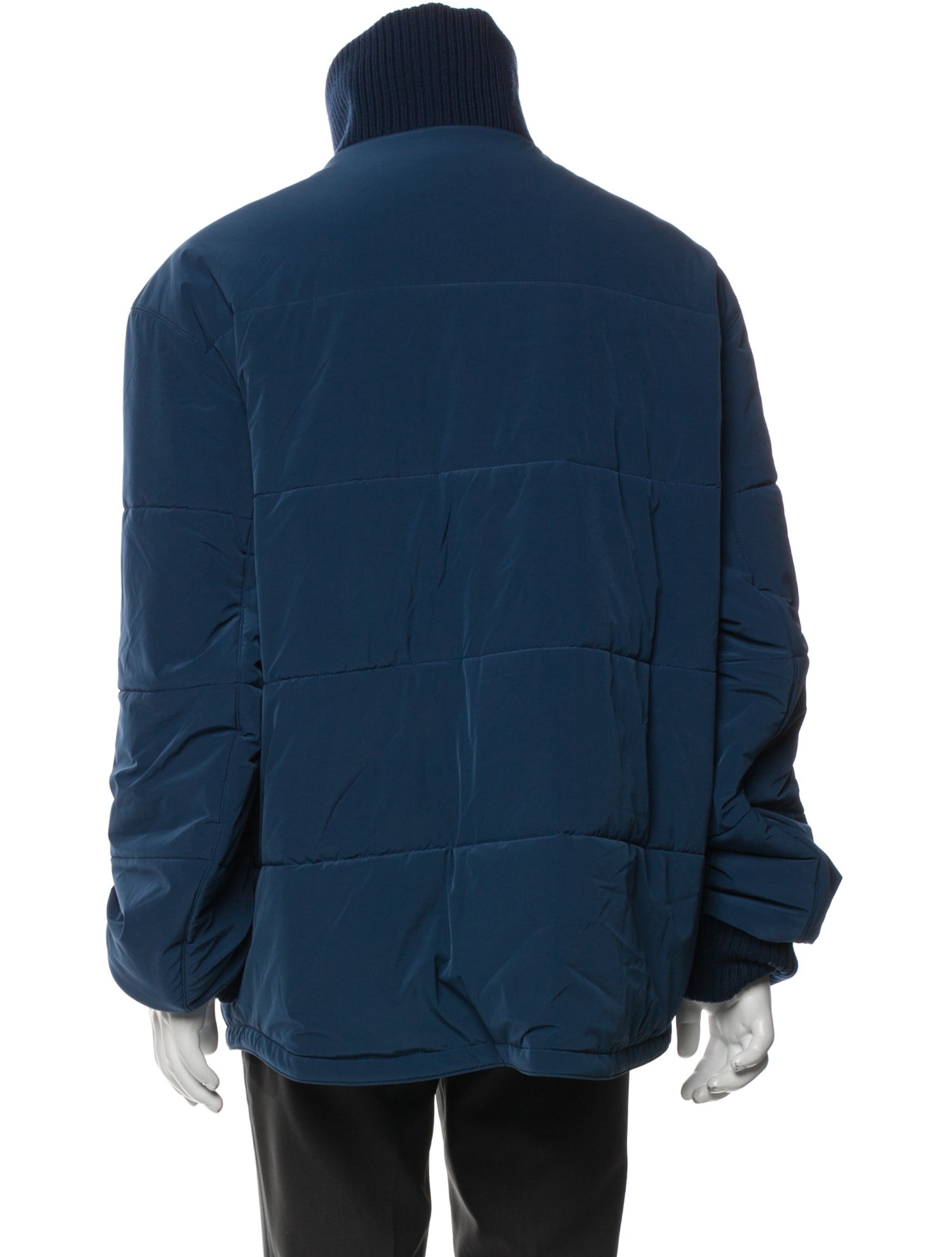 Hermès Colorblock Pattern Puffer Coat