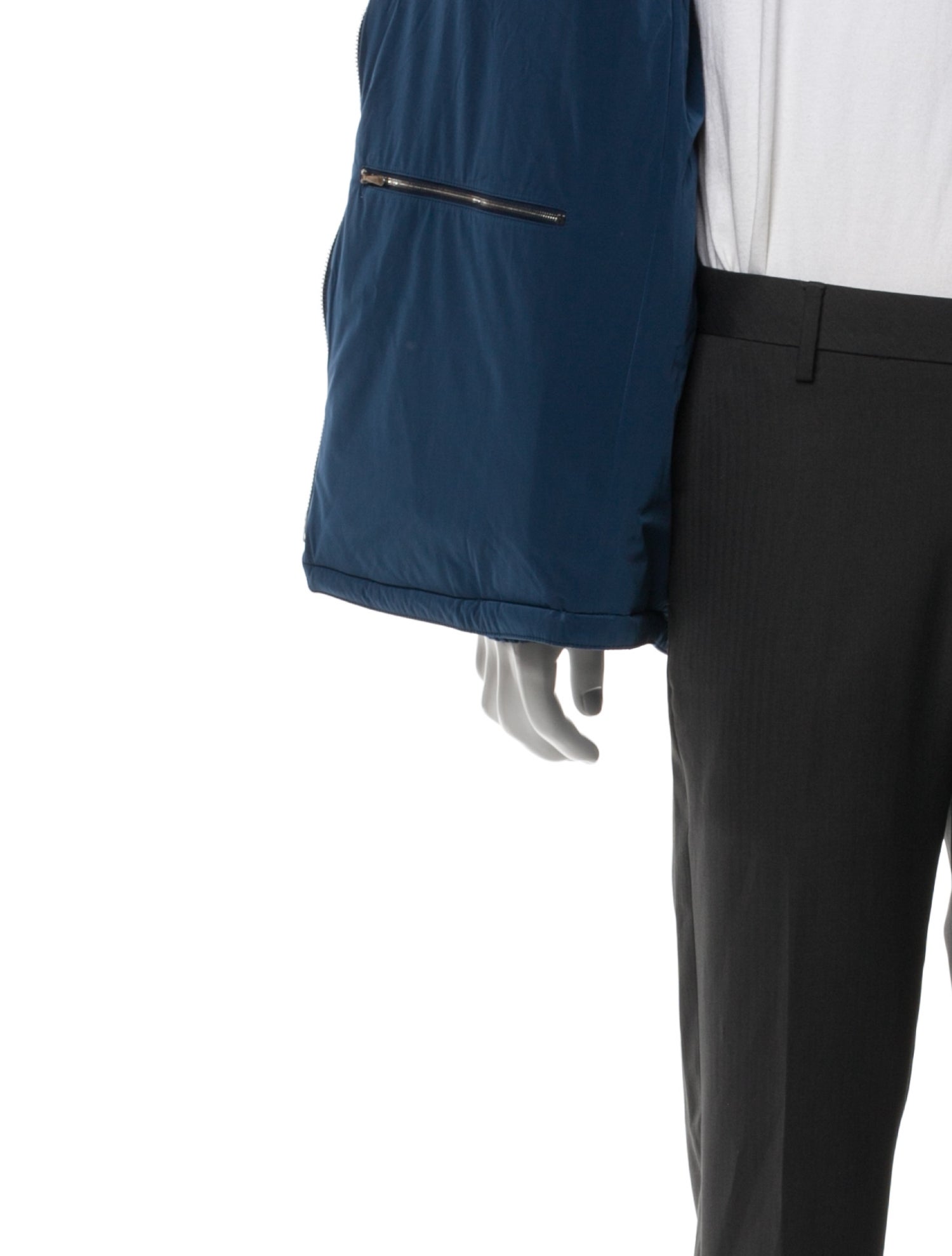 Hermès Colorblock Pattern Puffer Coat