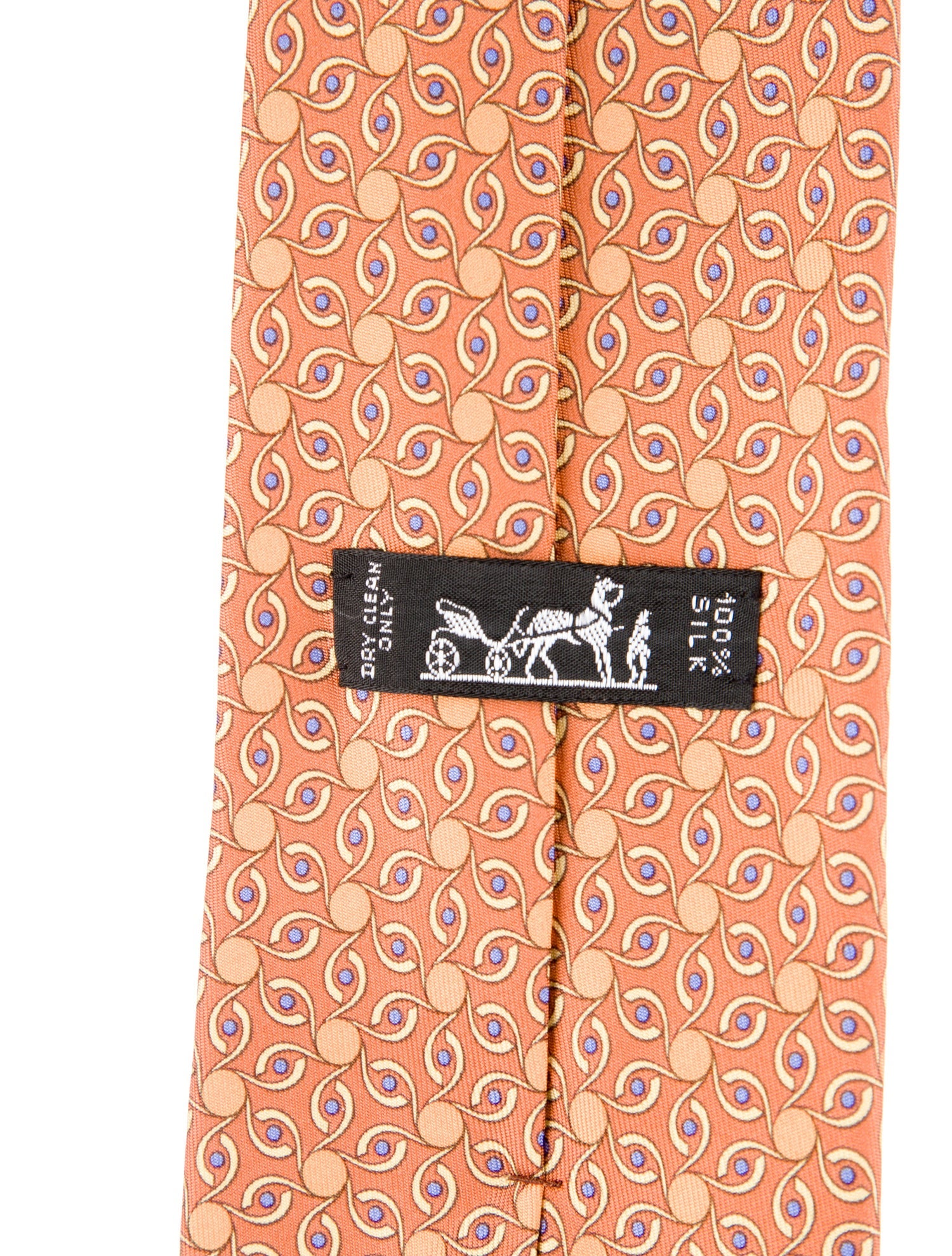 Hermès Patterned Silk Tie